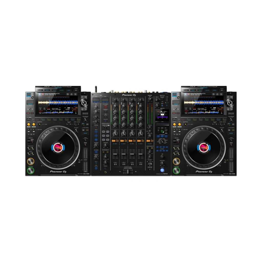 SET 2 x CD PLAYERS CDJ PIONNER 3000 + MIXER DJM-A9 - 1