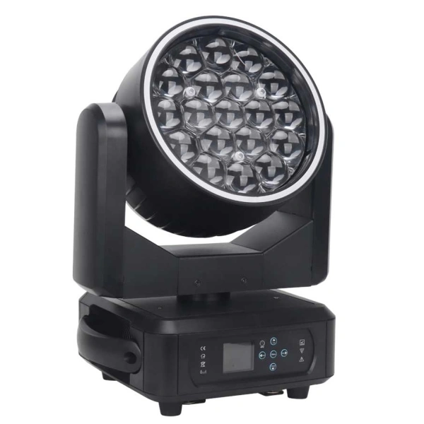ΚΕΦΑΛΗ WASH LED 19 x 15 με RING LIGHT